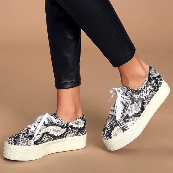 Superga Shoes - NEW Superga 2799 platform sneaker in snake 9.5